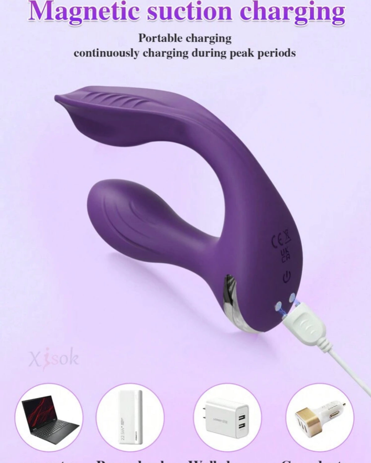Vibrador com Controle por App - Estímulo Duplo Conexão à Distância, Vibração Poderosa e Design Anatômico com Recarga Magnética