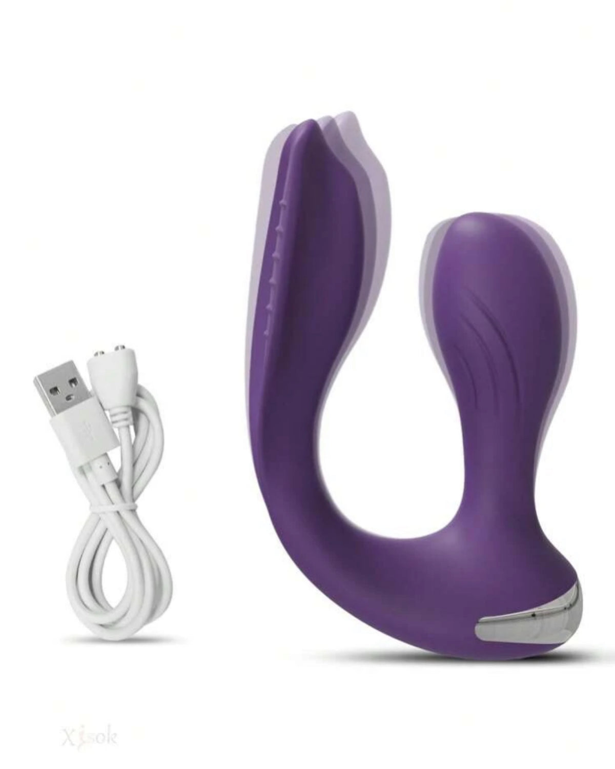 Vibrador com Controle por App - Estímulo Duplo Conexão à Distância, Vibração Poderosa e Design Anatômico com Recarga Magnética