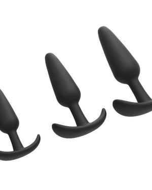 3 Plug em Silicone com Base em T - Conforto, Segurança e Sensações Progressivas para Todos os Níveis