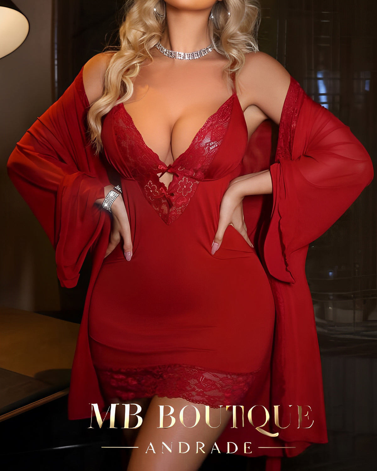 Camisola Encanto Vermelho – Ousada, Sofisticada e Magnética