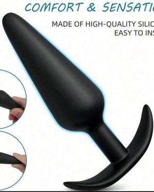 3 Plug em Silicone com Base em T - Conforto, Segurança e Sensações Progressivas para Todos os Níveis
