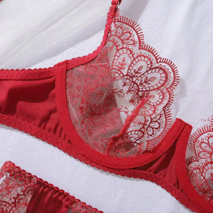 Conjunto Renda Transparente com Luvas – Luxo, Sedução e Sofisticação