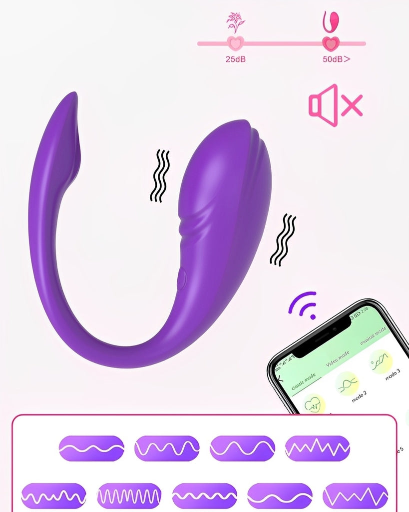 Vibrador com Controle por Aplicativo e 9 Níveis de Vibração