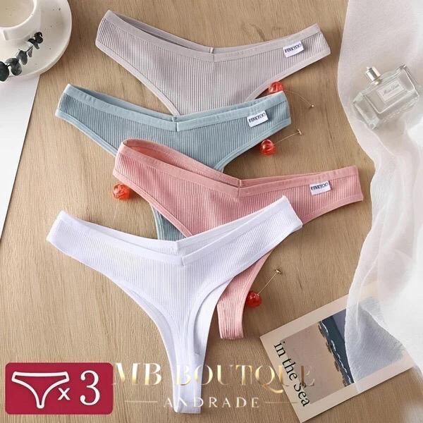 Kit de calcinha com 3 peças