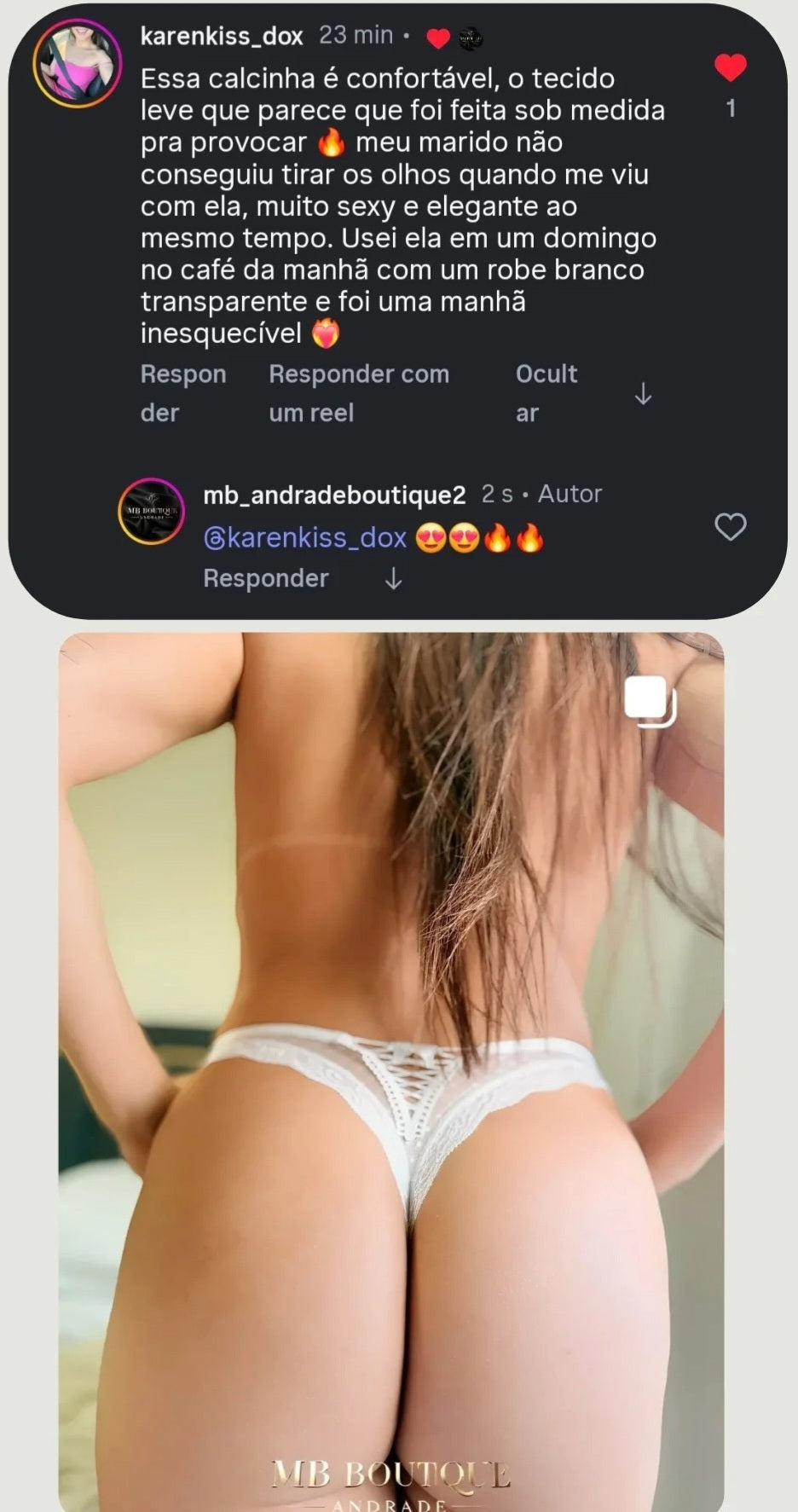 Calcinha Fio Dental em Tule e Renda - P ao GG