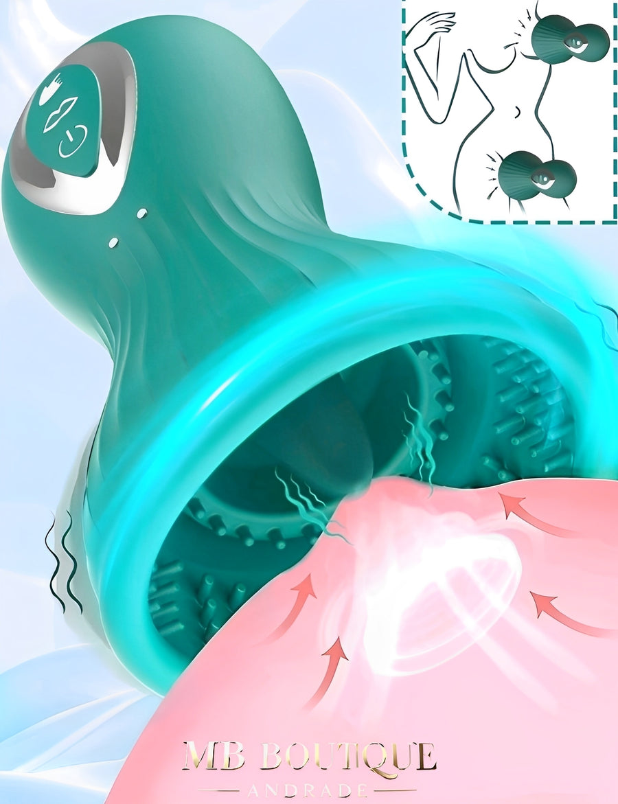 Vibrador de Sucção com 7 Modos de Vibração e Estímulo de Língua