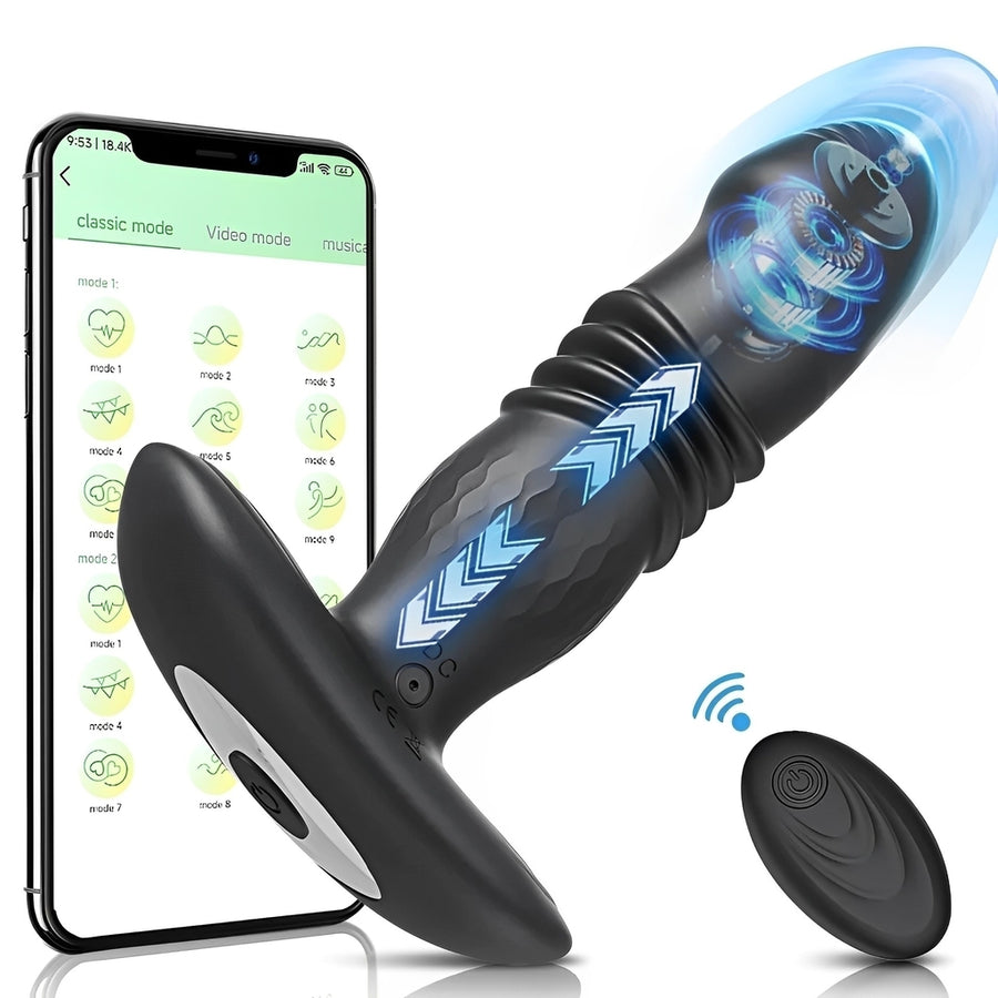 Vibrador com 10 modos de vibração (com controle remoto e pelo celular