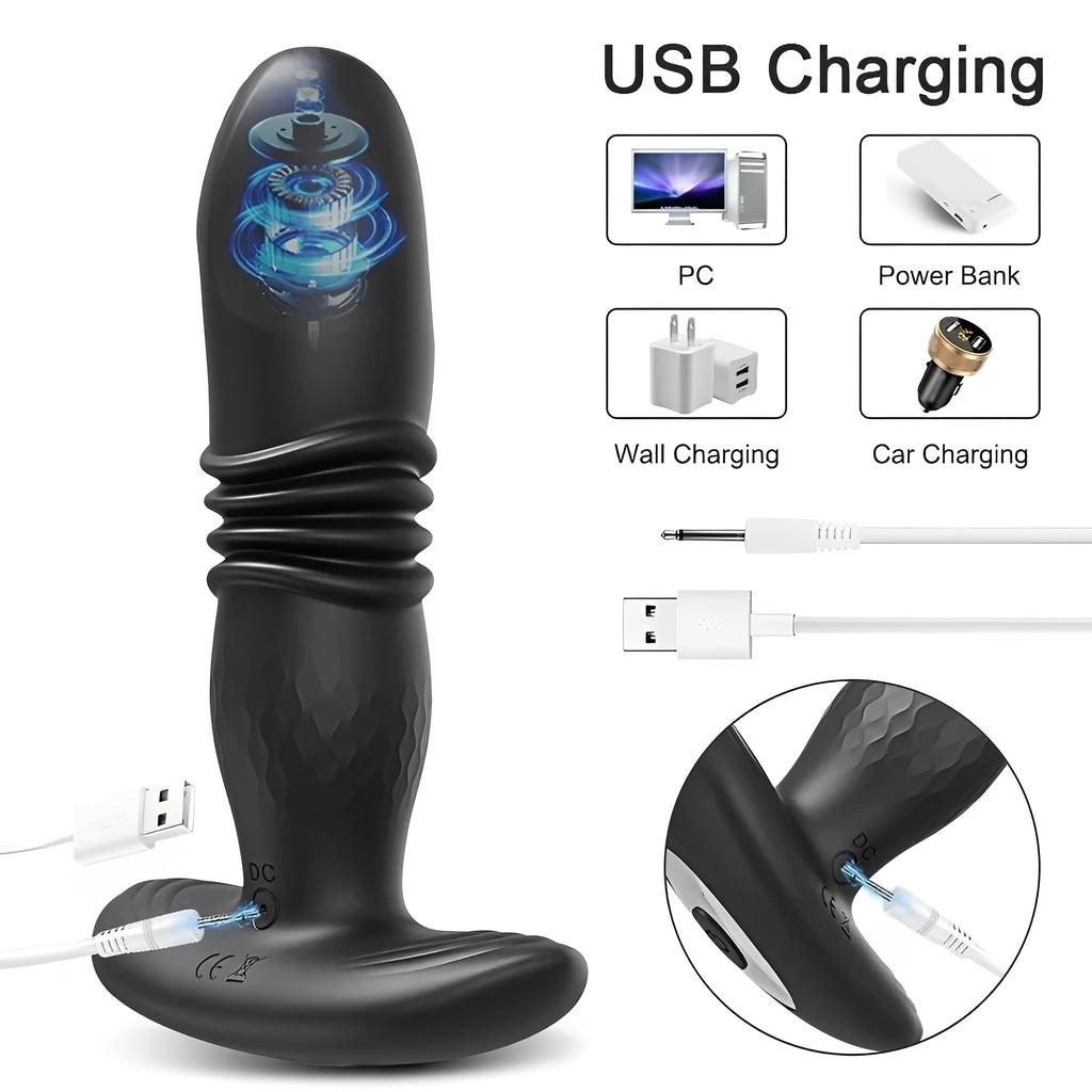 Vibrador com 10 modos de vibração (com controle remoto e pelo celular por aplicativo)
