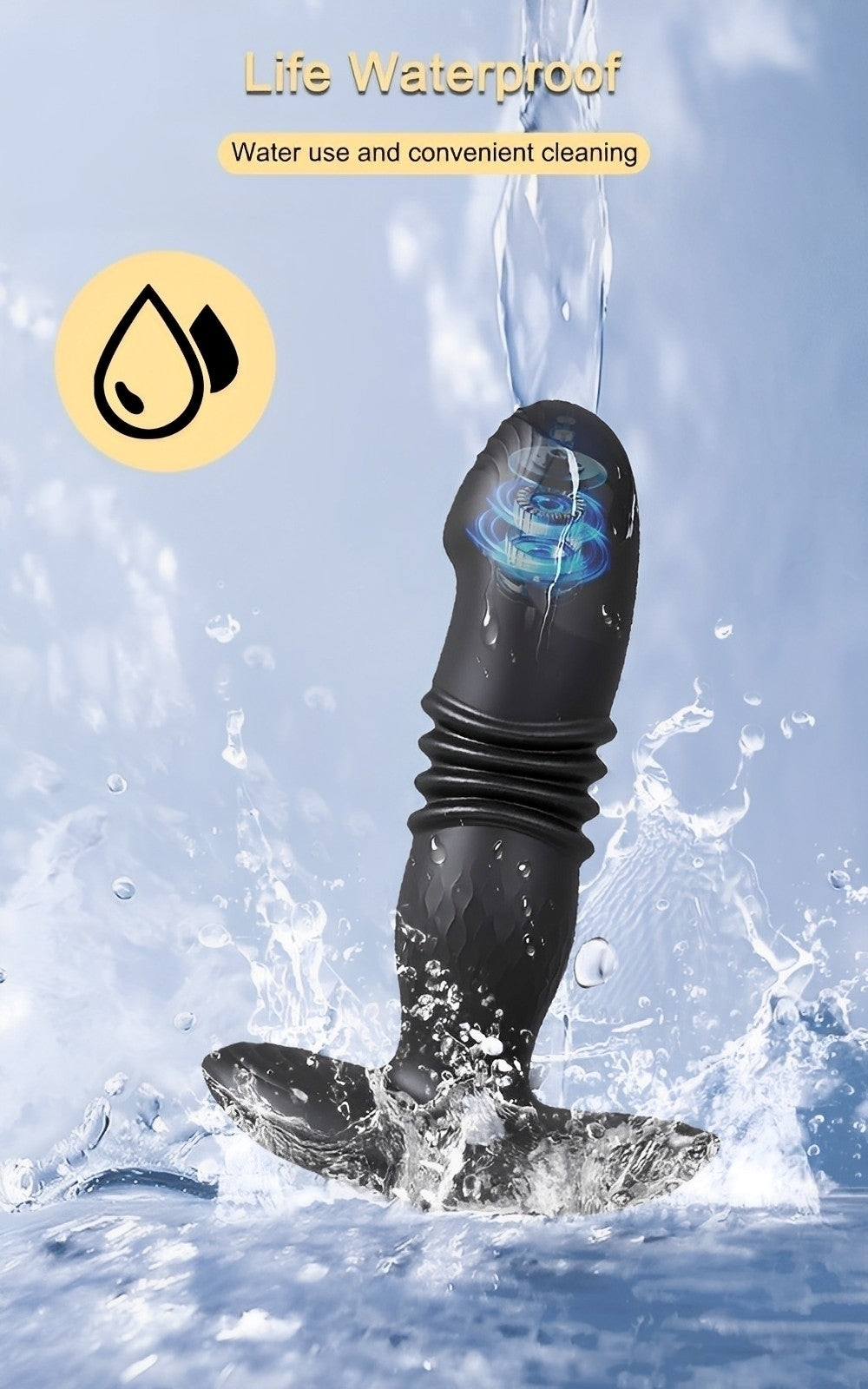 Vibrador com 10 modos de vibração (com controle remoto e pelo celular por aplicativo)