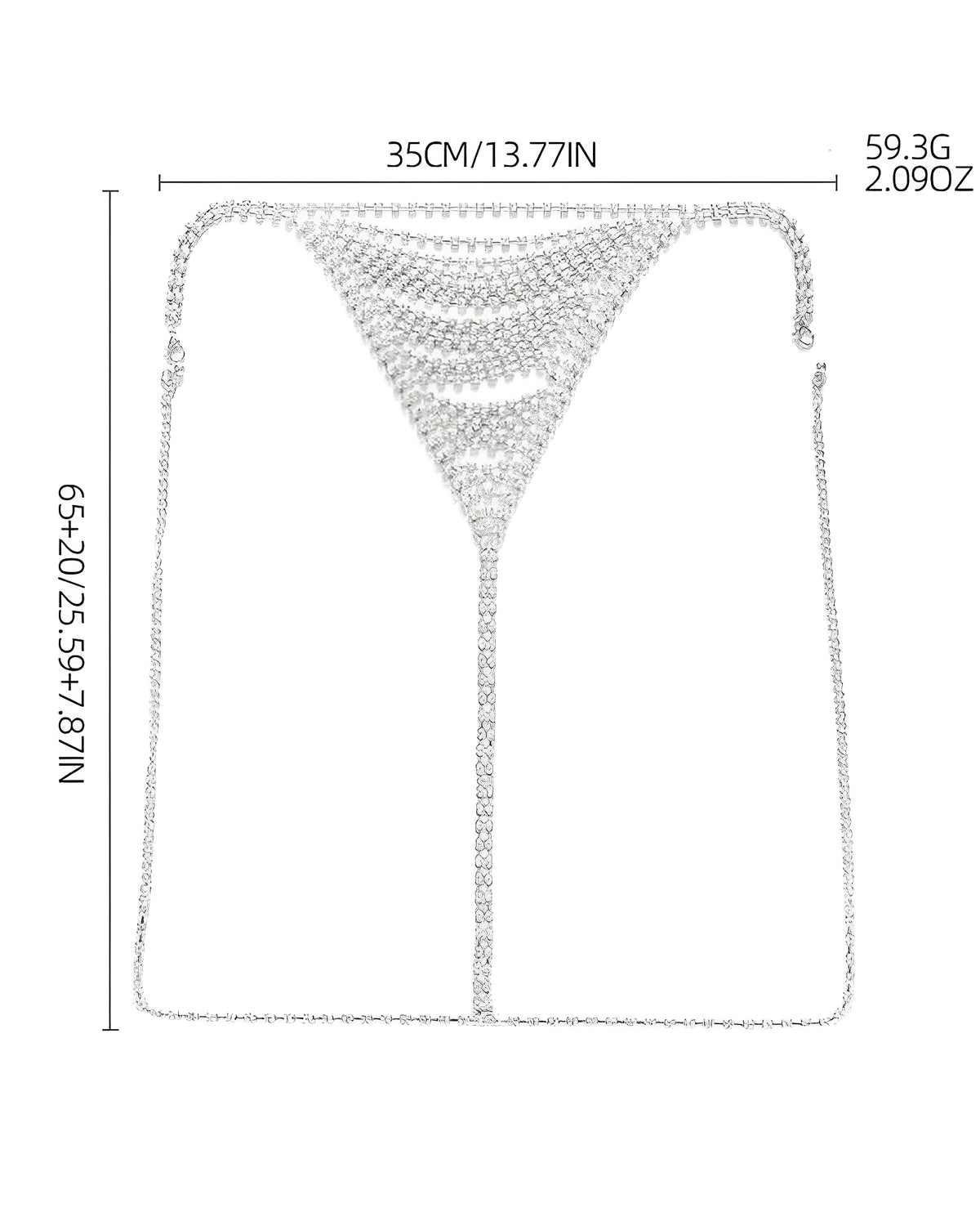 Calcinha Corrente com Strass - Coleção Gold | Lingerie Joia de Luxo - Para noites ousadas