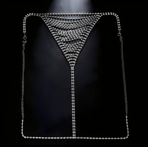 Calcinha Corrente com Strass - Coleção Gold | Lingerie Joia de Luxo - Para noites ousadas