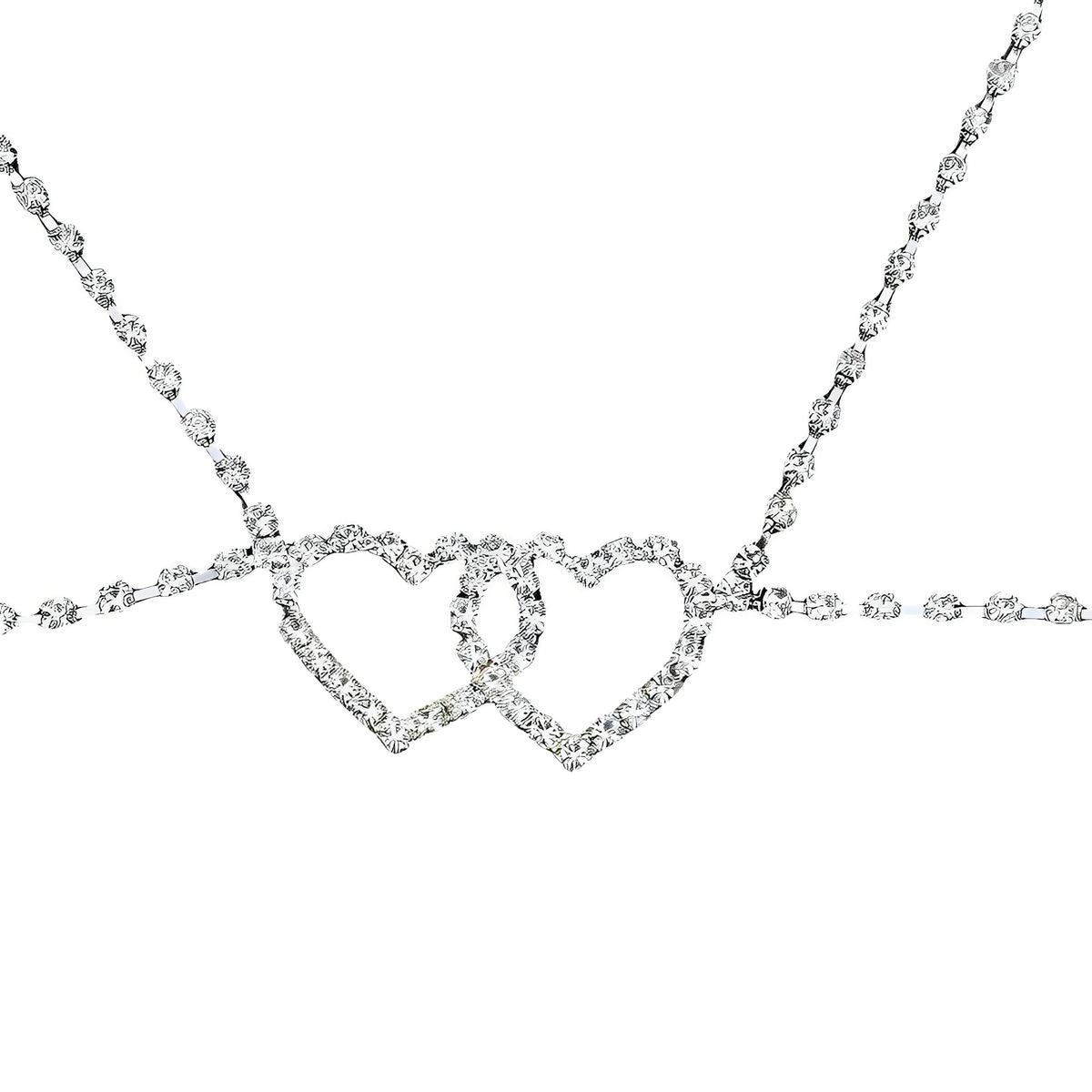 Body Chain Corações Duplos - Coleção Gold