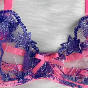 Lingerie com cinta liga e ligas de perna (calcinha com regulagem)