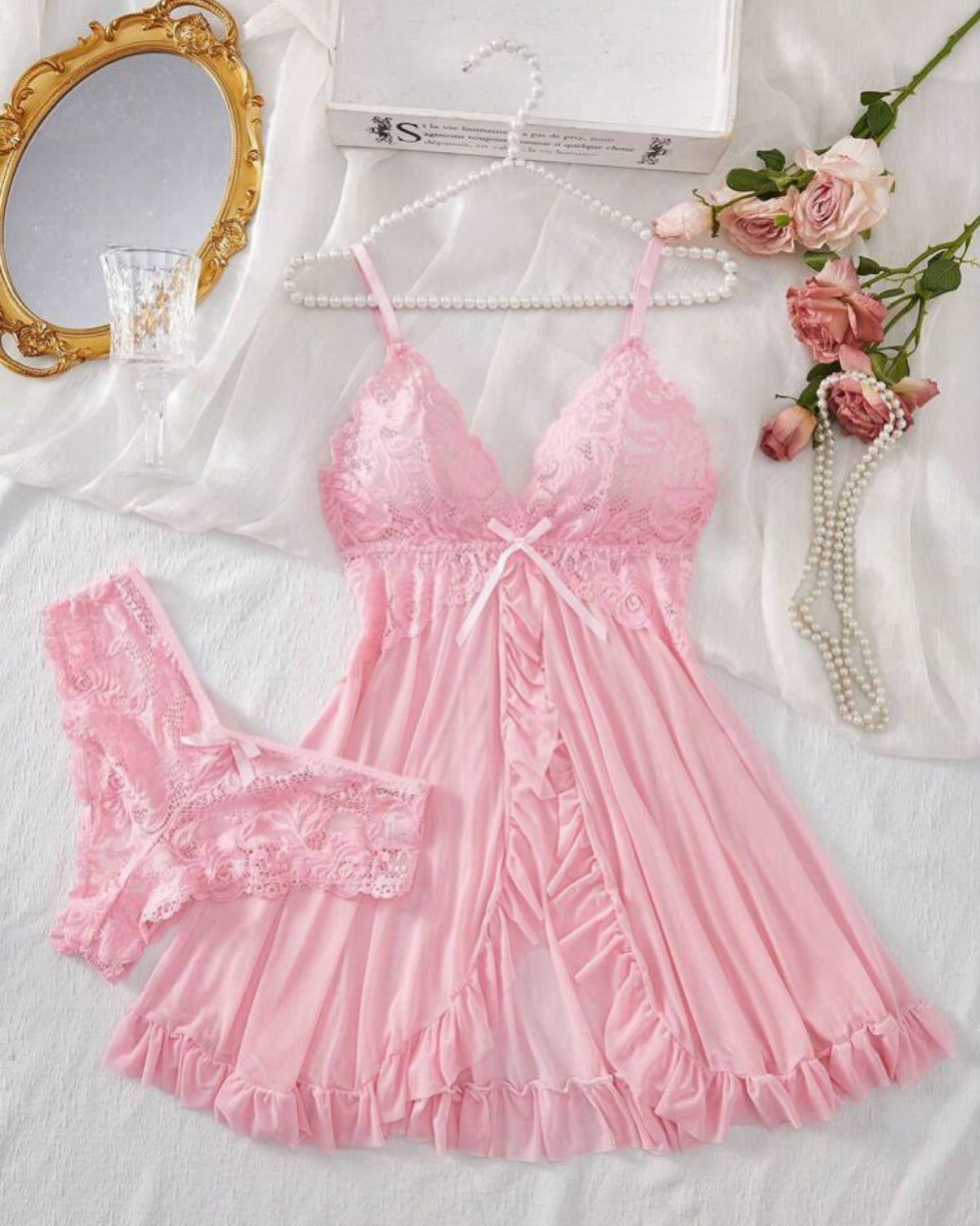Camisola em Renda e Tule - Conforto e Sensualidade na Medida Certa