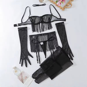Conjunto com Franja - Atitude e Movimento em Cada Detalhe - com luvas e meias