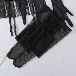 Conjunto com Franja - Atitude e Movimento em Cada Detalhe - com luvas e meias