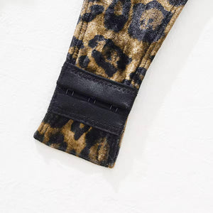 Body Sexy Animal Print - Poder Selvagem e Elegância Atemporal - com luvas e meias