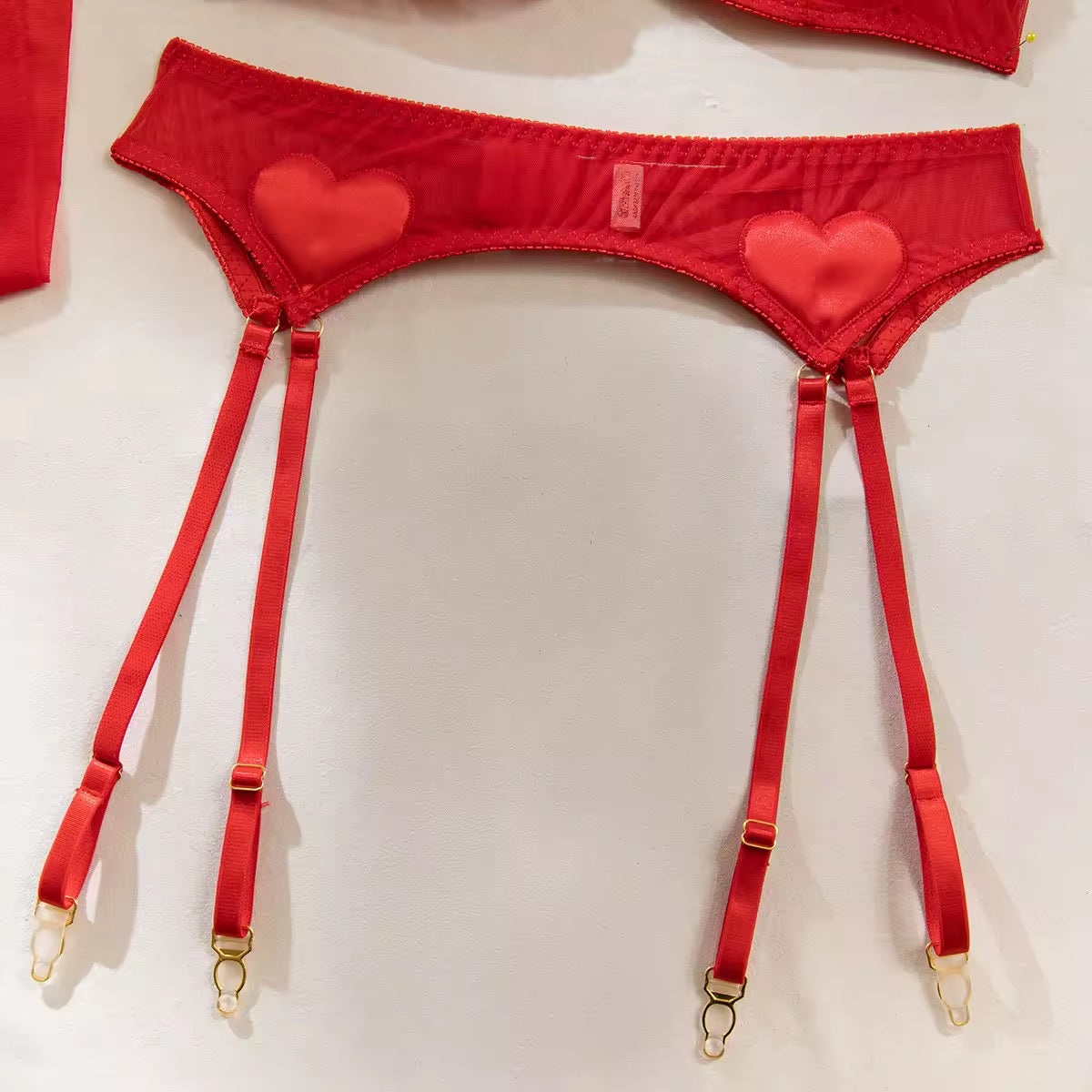 Conjunto Corações Vermelhos - Doce, Sensual e Apaixonante