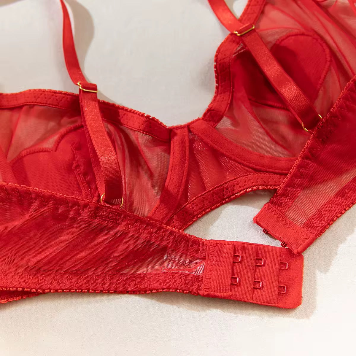 Conjunto Corações Vermelhos - Doce, Sensual e Apaixonante