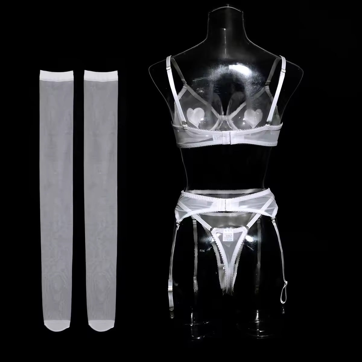 Conjunto Corações Vermelhos - Doce, Sensual e Apaixonante