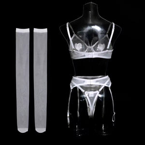 Conjunto Corações Vermelhos - Doce, Sensual e Apaixonante