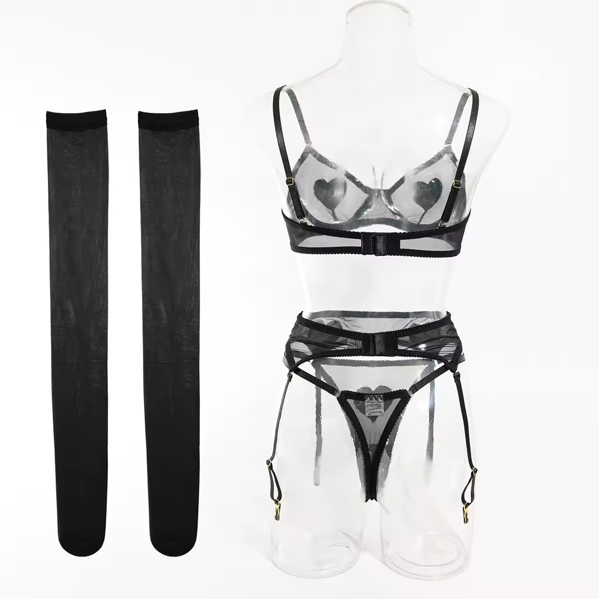 Conjunto Corações Vermelhos - Doce, Sensual e Apaixonante