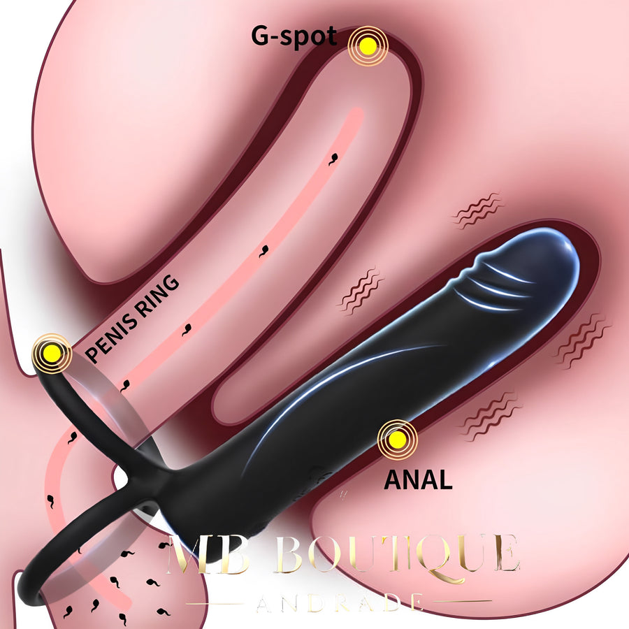 Vibrador Duplo para Casais - estimulo Profundo Estímulo Total