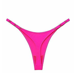 Kit Luxury Encanto - Camisola Transparente com Calcinha Fio Dental Rosa Pink