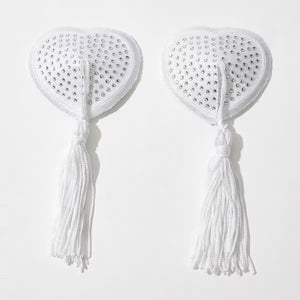 Tapa-Seios Coração com Tassel - Toque Burlesco e Divertido
