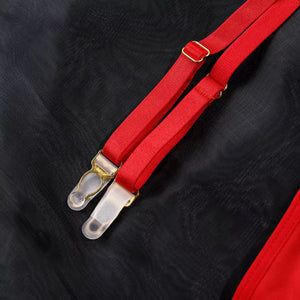 Lingerie Red Desire Transparente - Com Cinta-Liga e Luvas