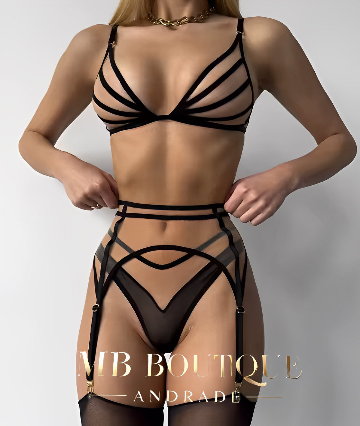 Lingerie Black Impact Strappy - Sem Aro, Sem Bojo