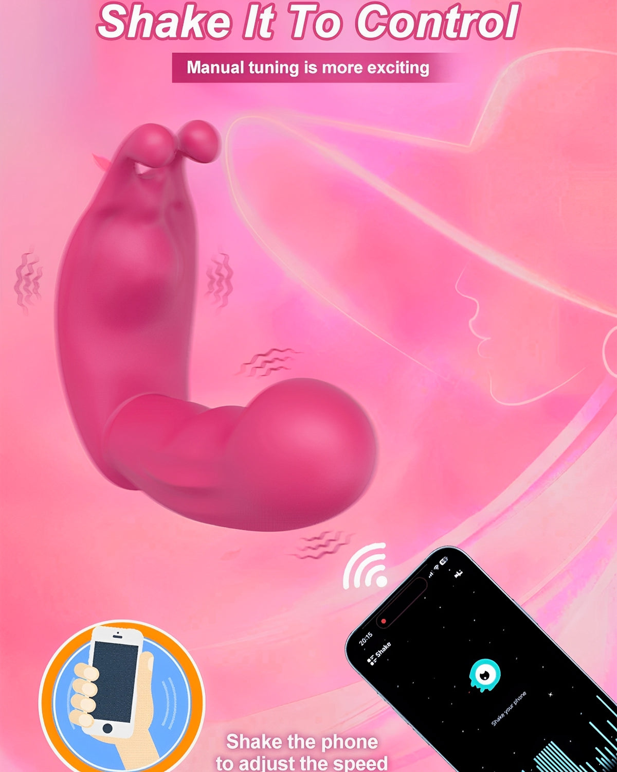 Acessório Vibrador Vestível com Controle por App