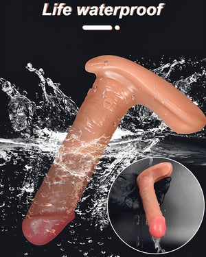 Vibrador Vestível com Movimento Telescópico e Vibração | Silicone Premium, 9 Modos e Alta Potência