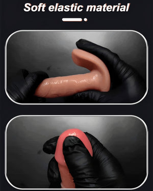 Vibrador Vestível com Movimento Telescópico e Vibração | Silicone Premium, 9 Modos e Alta Potência