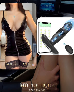 Kit Fantasia no Carro - Vestido com Abertura Zíper + Vibrador