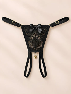 Kit 3 Calcinhas de Renda com Abertura e Coração Flechado — MB Andrade Boutique — foto 6