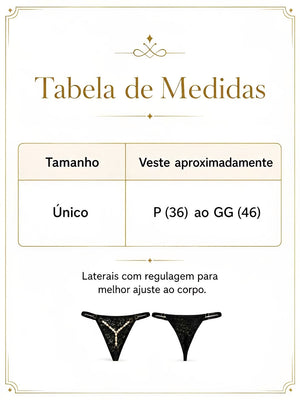 Kit 3 Calcinhas de Renda com Pérola e Regulagem de Coração — MB Andrade Boutique — foto 3