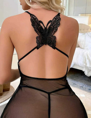 Camisola transparente com calcinha