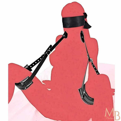 Kit BDSM com Cinta de Suspensão e Venda para Olhos - Liberdade para Explorar Fantasias