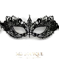Máscara de Renda Sensual com Strass para Fantasias Eróticas, Festas e Jogos de Sedução
