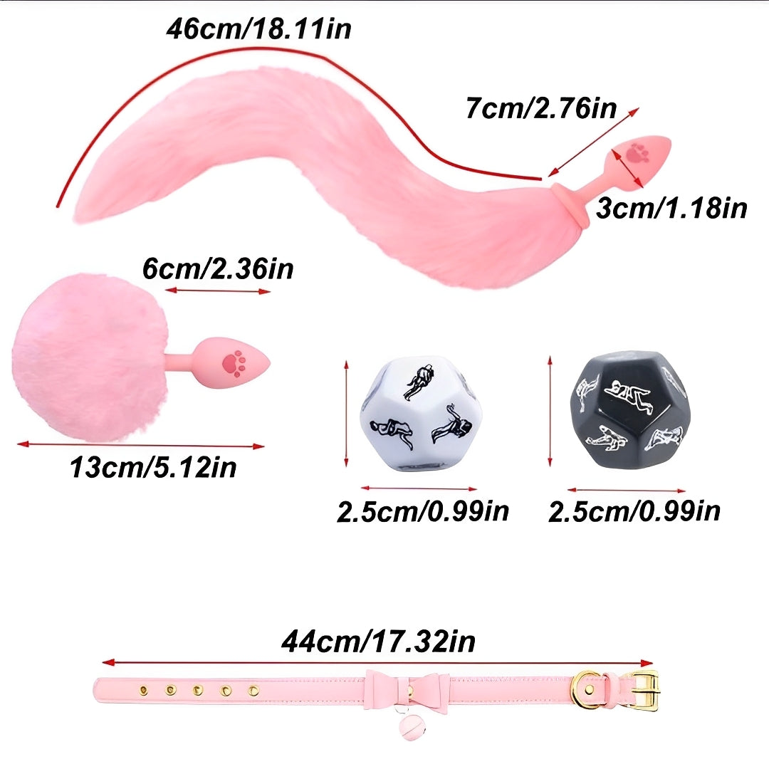 Kit Rosa Encantado – 5 Peças para Momentos Lúdicos e Estilo Romântico