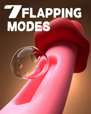 Vibrador 2 em 1 com Língua Estimuladora e Movimento "Slap" – Estímulo Preciso do Ponto G e Clitóris com 7 Modos Vibratórios