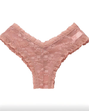 Calcinha Confortável Rendada com Tiras Cruzadas – Lingerie Sensual Feminina Rose, Preta ou Vermelha