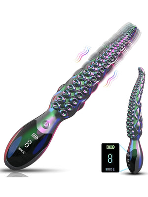 Vibrador Tentáculo com 9 Modos de Vibração - Silicone Premium, Recarga USB e Design Realista