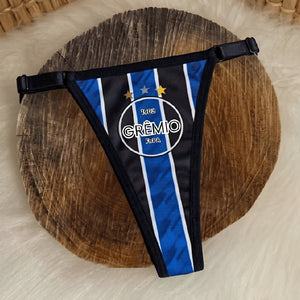 Calcinha Fio Dental com Regulagem - Lingerie Feminina Sensual P ao GG - Flamengo,Corinthians, Palmeiras, São Paulo, Cruzeiro, Vasco, Fluminense, Atlético Mineiro, Grêmio, Brasil