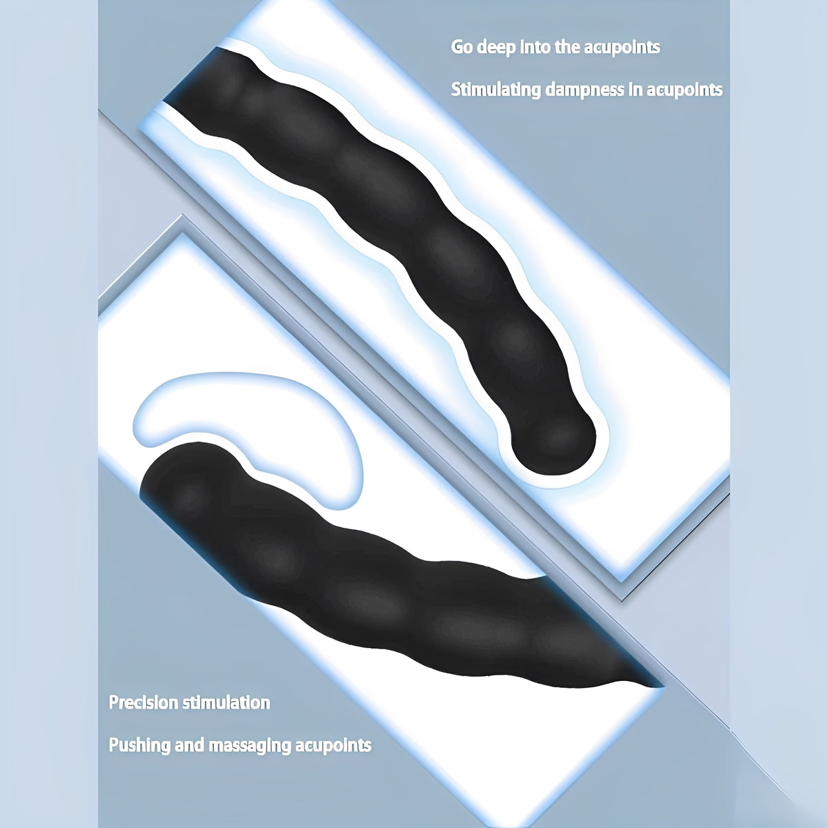 Colar Peniano Preto com Estimulador Anal - Silicone Macio para Dupla Penetração