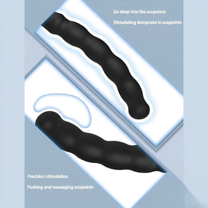 Colar Peniano Preto com Estimulador Anal - Silicone Macio para Dupla Penetração