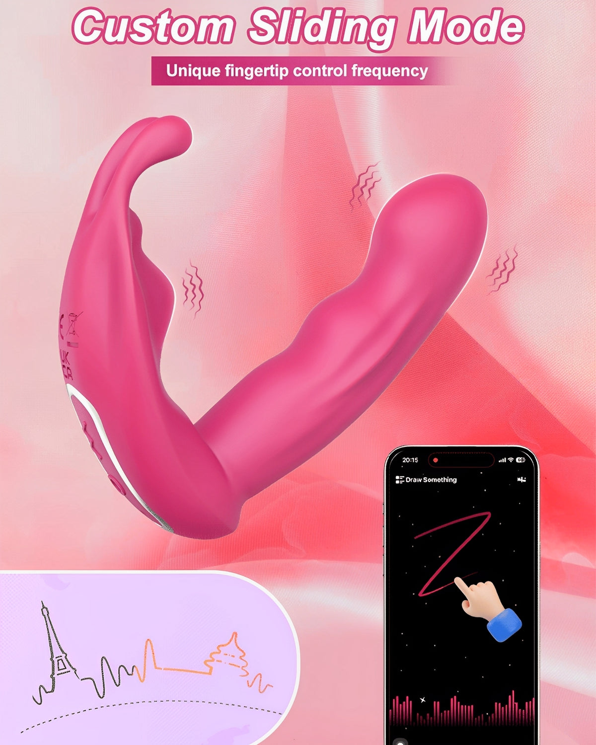 Acessório Vibrador Vestível com Controle por App – Estimulação Dupla com Discrição e Prazer Personalizado
