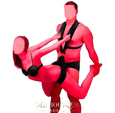 Cinta Erótica para Posições Sexuais - Suporte BDSM com Alças Ajustáveis para Casais