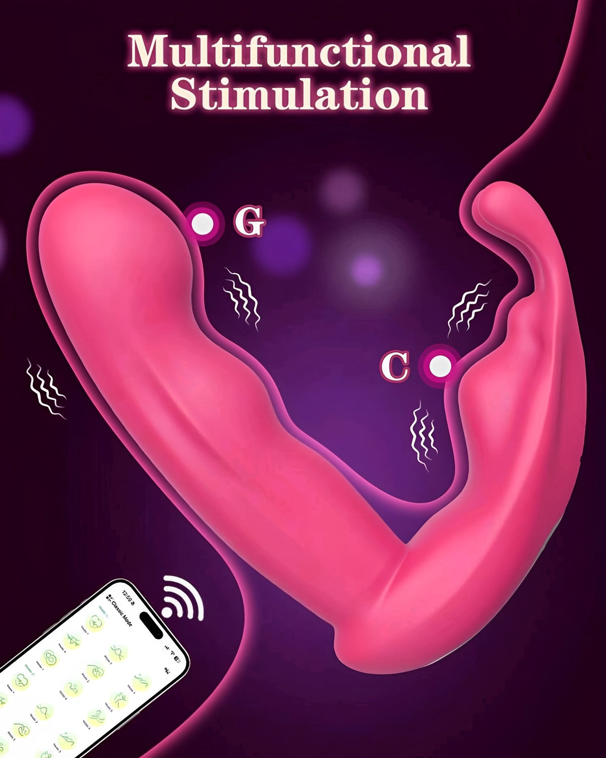 Acessório Vibrador Vestível com Controle por App – Estimulação Dupla com Discrição e Prazer Personalizado